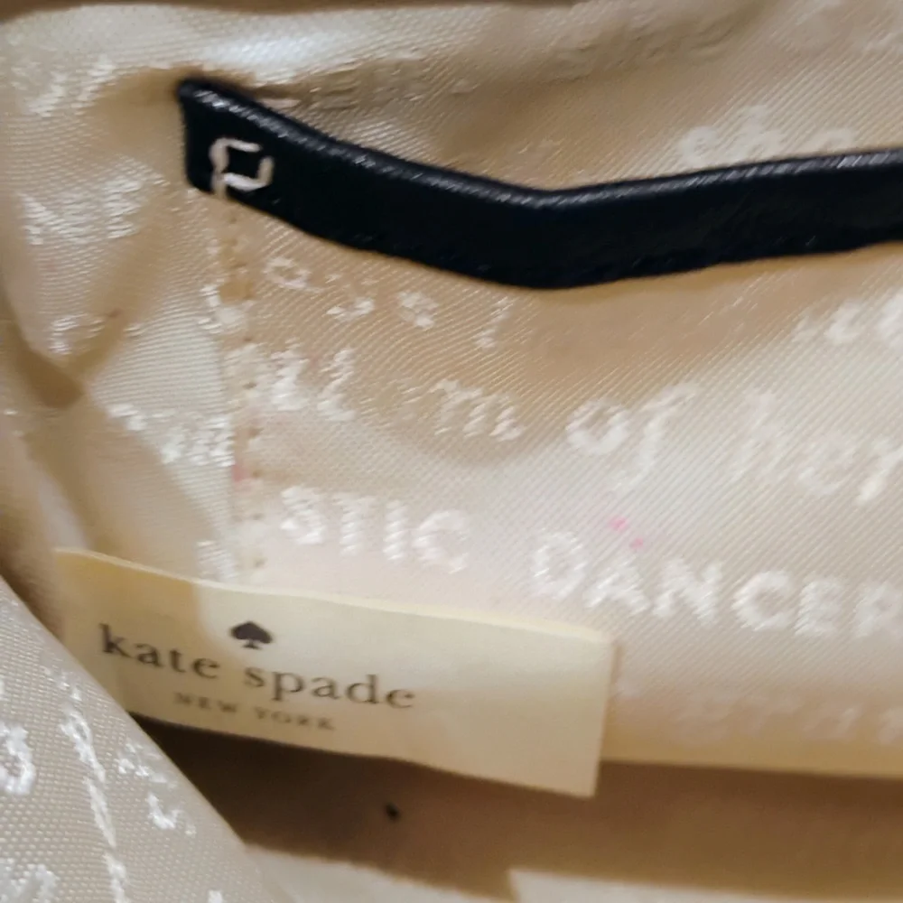 Kate Spade New York Black Leather Crossbody Shoulder Bag Designer Minimalistic